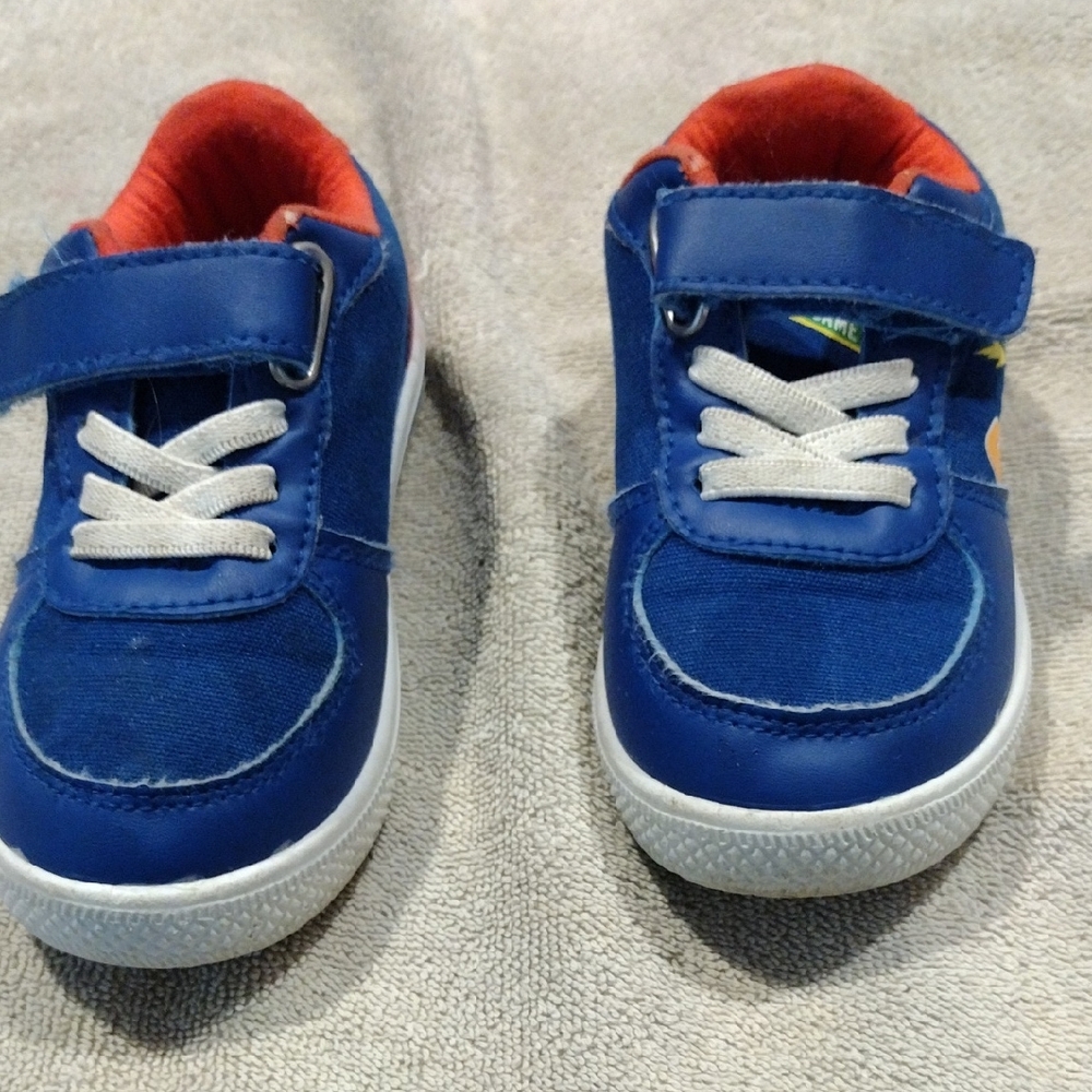 Sesame Street Elmo Canvas Blue And Red  Kids Sneakers with Velcro Strap